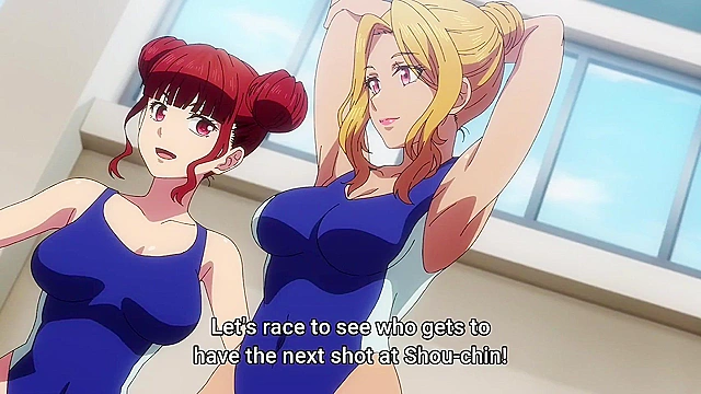 World's End Harem 8 - ecchi anime - Nerd bangs horny hentai swimsuit girls