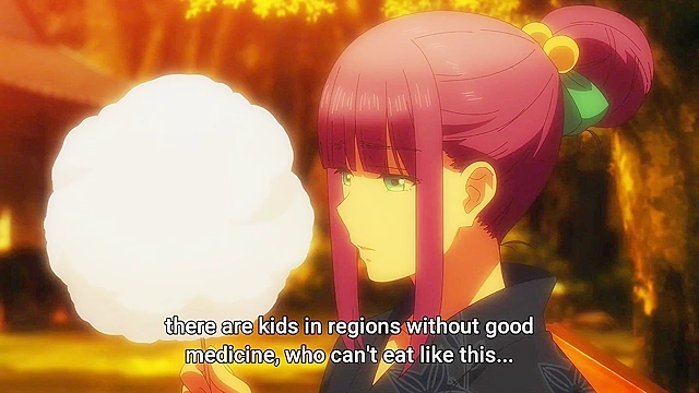 World's Ends Harem 9 - ecchi anime - Three anime girls use their boobs to shower guy