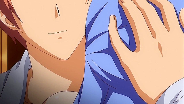 Dark Blue 2 - Busty anime virgin teen fucked at pool while loser watches