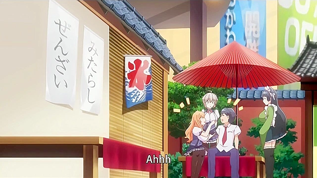 Sexy teen wakes her boyfriend with a blowjob in maid outfit