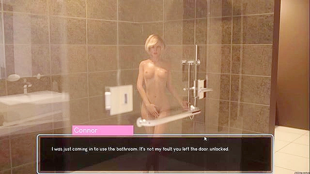 Midnight Paradise - Ebony 3d hentai girl fucks in the public bathroom