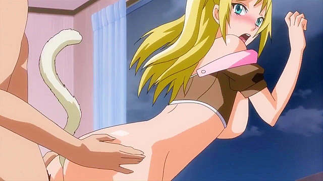 Cat Play Punishment - Girlfriend loses bet and gets fucked as catgirl all day