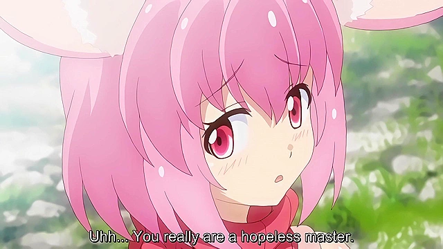 Bunny-Eared Adventure Story 2 - Cute anime teenie wears sheep girl costume for her master