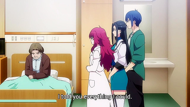 World's End Harem 5 - ecchi anime - Shy dude washes sexy girl bodies at public bath