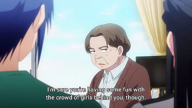 World's End Harem 5 - ecchi anime - Shy dude washes sexy girl bodies at public bath