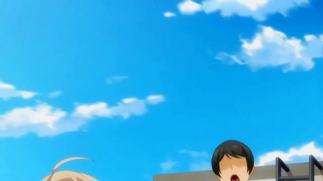 Sex Activities Club 2 - Huge titty hentai schoolgirl fucks crush on top of school