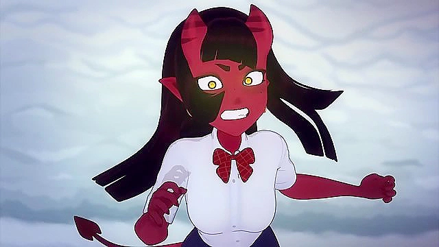 Meru the Succubus 5, Horny Demon Schoolgirl Fights Teacher in Filthy Final Showdown