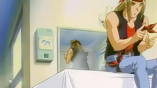 Class Reunion 3 - Sexy anime redhead has a steamy romantic fuck in the shower