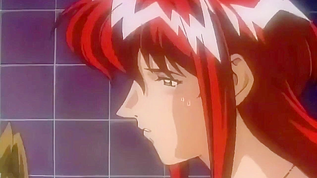 Class Reunion 3 - Sexy anime redhead has a steamy romantic fuck in the shower