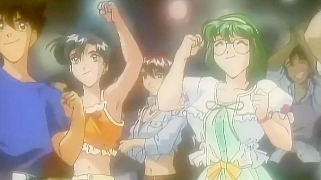 Class Reunion 3 - Sexy anime redhead has a steamy romantic fuck in the shower