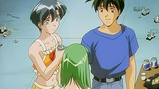 Class Reunion 3 - Sexy anime redhead has a steamy romantic fuck in the shower