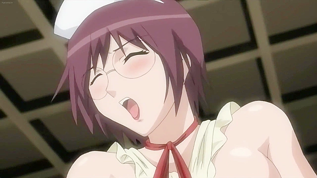 Busty hospital nurse's tits bounce as she rides a big cock in the hospital