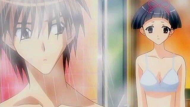 Cute hentai teenie moans as her virgin pussy is pounded from behind