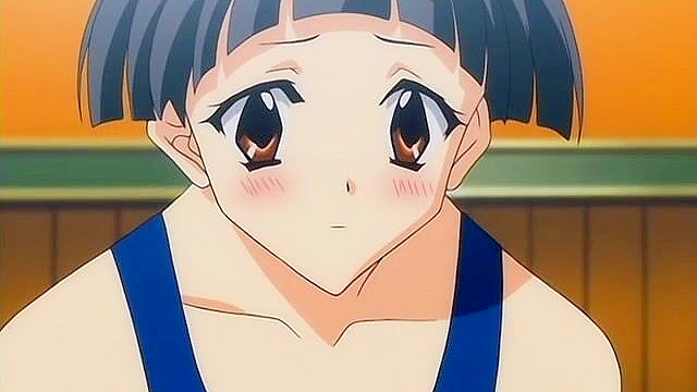 Cute hentai teenie moans as her virgin pussy is pounded from behind