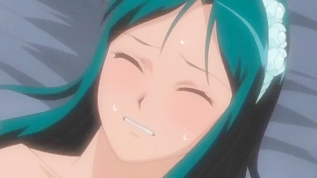 Cute anime girlfriend ties up her boyfriend and gives him a romantic blowjob