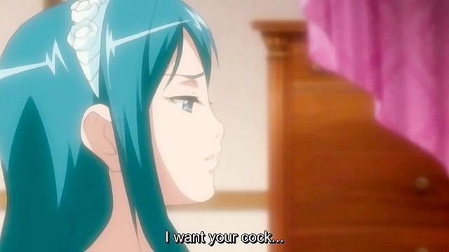 Cute anime girlfriend ties up her boyfriend and gives him a romantic blowjob