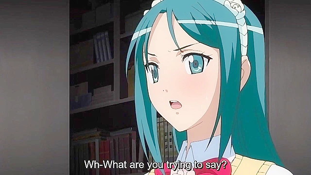 Cute anime girlfriend ties up her boyfriend and gives him a romantic blowjob