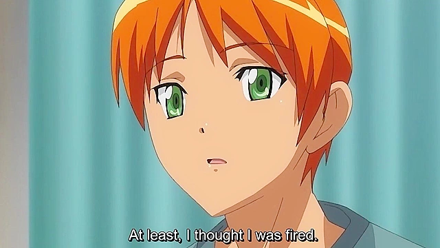 Cute anime girlfriend ties up her boyfriend and gives him a romantic blowjob