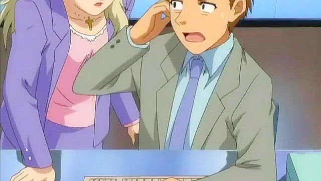 Legend of the Pervert 1 - Lady boss gets caught masturbating in the office and gets public fuck