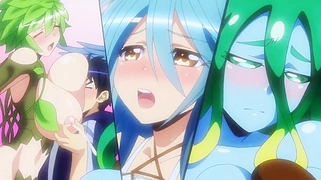 Cute cat girl with tentacles and big boobs submits herself to teen fucking