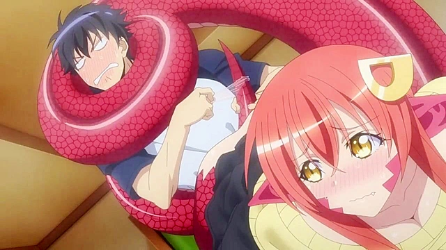 Cute cat girl with tentacles and big boobs submits herself to teen fucking