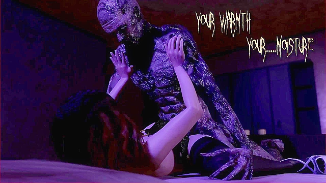 The Room - Sexy 3d babe gets hard deep fuck by scary monster in her hotel room