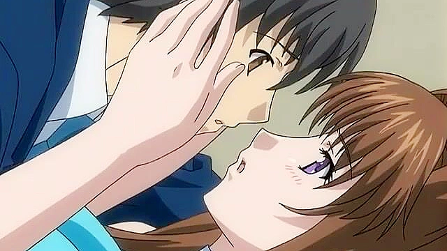 Teen anime schoolgirl gets horny after a photoshoot and fucks in the classroom