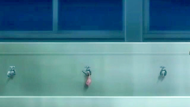 Teen anime schoolgirl gets horny after a photoshoot and fucks in the classroom