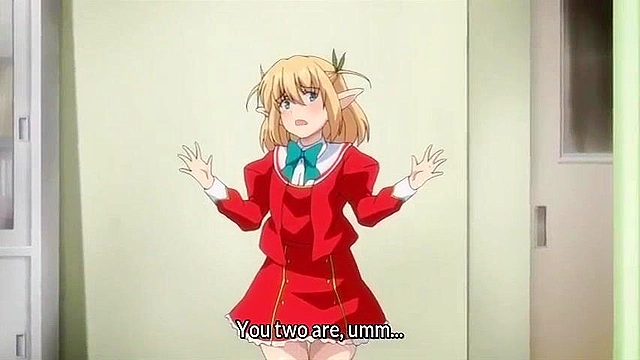 Elf Student and Teacher 2 - Busty dark skinned elf girl gets filled with hot human cum