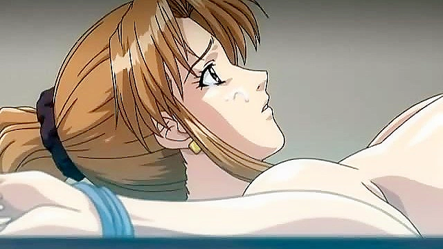 Busty hentai babe gets fucked while tied up and held at gunpoint