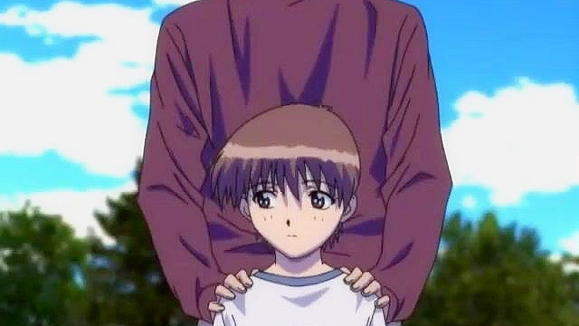 Busty hentai babe gets fucked while tied up and held at gunpoint