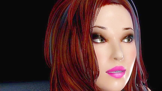 Busty 3d redhead in stockings is fucked by well endowed shemale