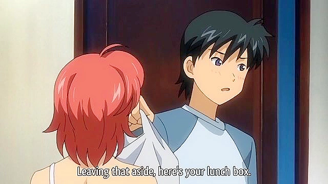 Let’s Fall in Love, Like in Ero Manga 2 - Horny hentai stepsister sucks dick under the table