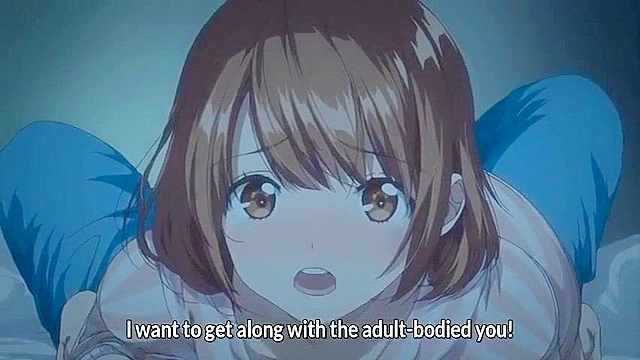 Kiss Hug 1 - Anime dude takes penis pills and cums on big fucking tits