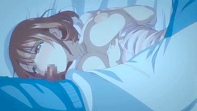 Kiss Hug 1 - Anime dude takes penis pills and cums on big fucking tits