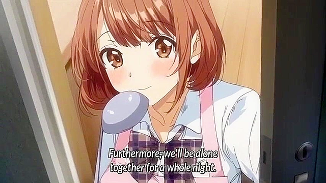 Kiss Hug 1 - Anime dude takes penis pills and cums on big fucking tits