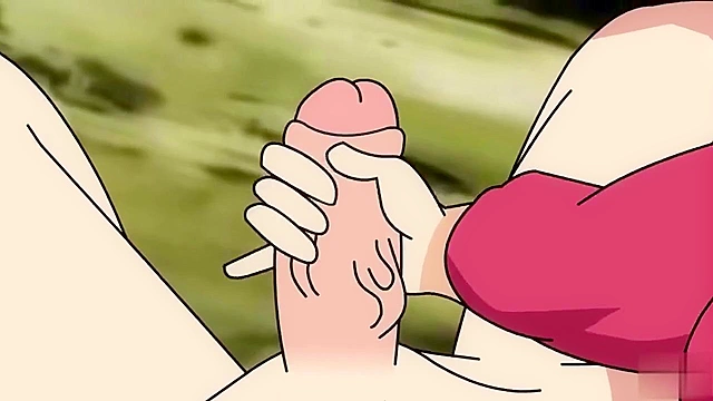 Krillin and Android 18 have doggy style fucking and handjob