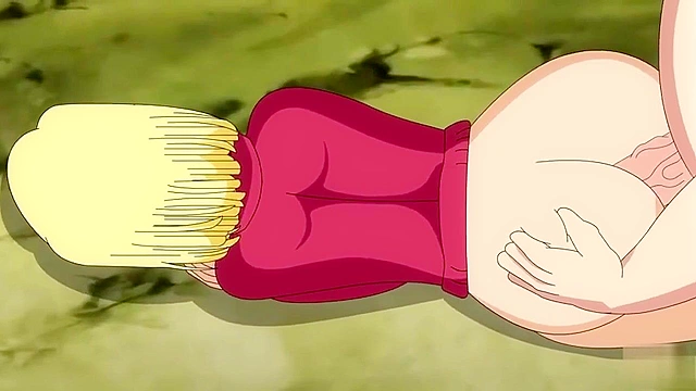 Krillin and Android 18 have doggy style fucking and handjob