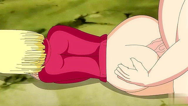 Krillin and Android 18 have doggy style fucking and handjob