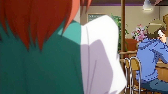 Cafe Junkie 1 - Anime bartender gets his throbbing cock sucked under the bar