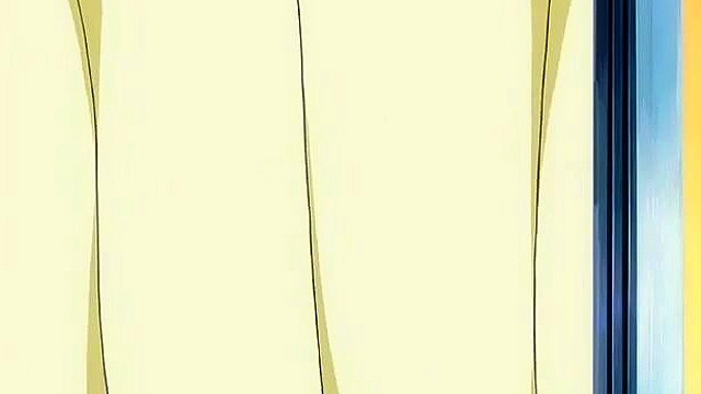 Horny anime schoolgirl gives a blowjob while fingering her wet pussy