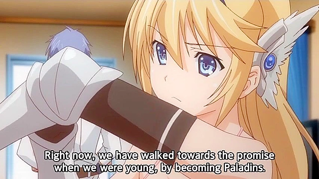 Knights of Love Purely Kiss 1 - Romantic hentai with busty warrior babe getting creampied by lover