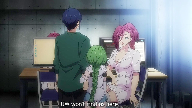 World's Ends Harem 6 - ecchi anime - Bored man has spicy hentai foursome with slutty babes