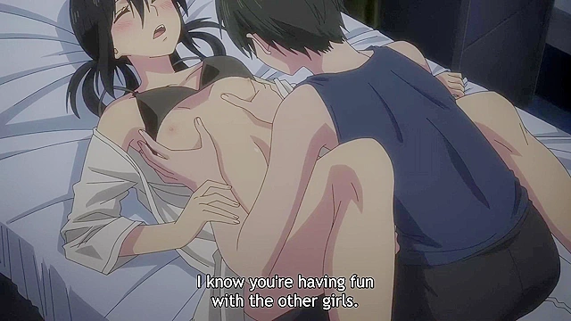 World's Ends Harem 6 - ecchi anime - Bored man has spicy hentai foursome with slutty babes