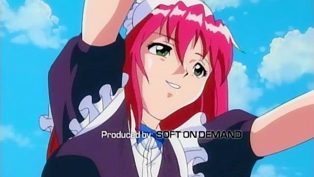 Andromaid 3 - Slave maid gets a futa dick and fucks busty redheaded maid