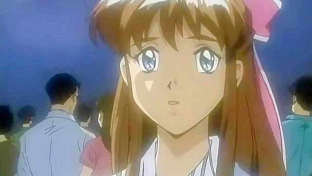 Class Reunion 2 - Petite hentai teen makes love to her virgin boyfriend next to bath