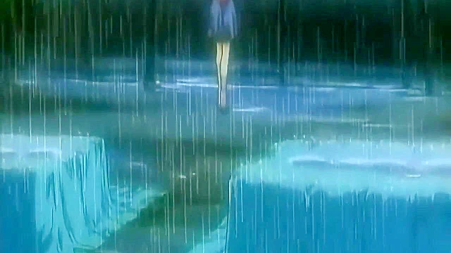 Class Reunion 2 - Petite hentai teen makes love to her virgin boyfriend next to bath