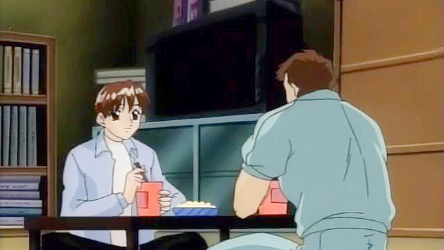 Alice Doll 2 - Kinky hentai slut sticks a finger in his ass while sucking his dick