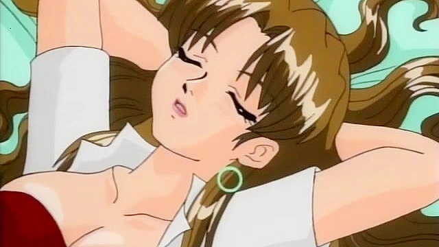 Alice Doll 2 - Kinky hentai slut sticks a finger in his ass while sucking his dick