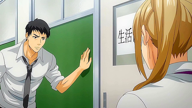 Sex Activities Club - Slutty hentai schoolgirl with huge tits has sex with friend after class